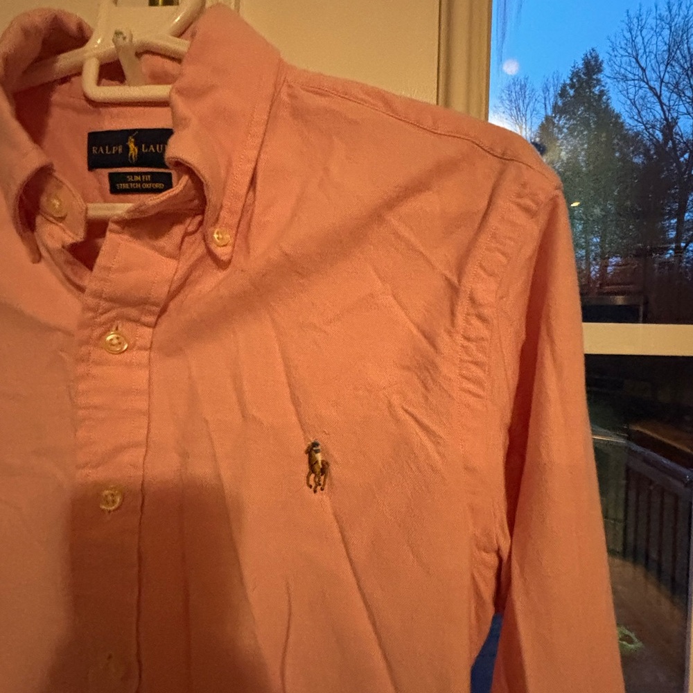 Ralph Lauren Men's Casual Pink Button Down Shirt - Picture 2 of 4